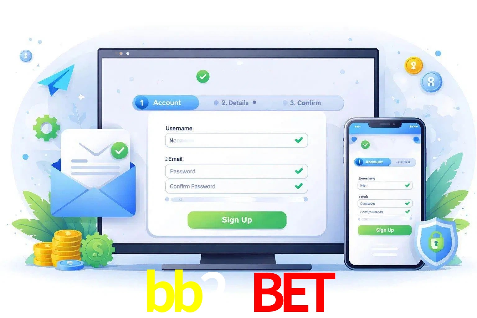 Registro de nuevo usuario y configuración de cuenta bb2 bet